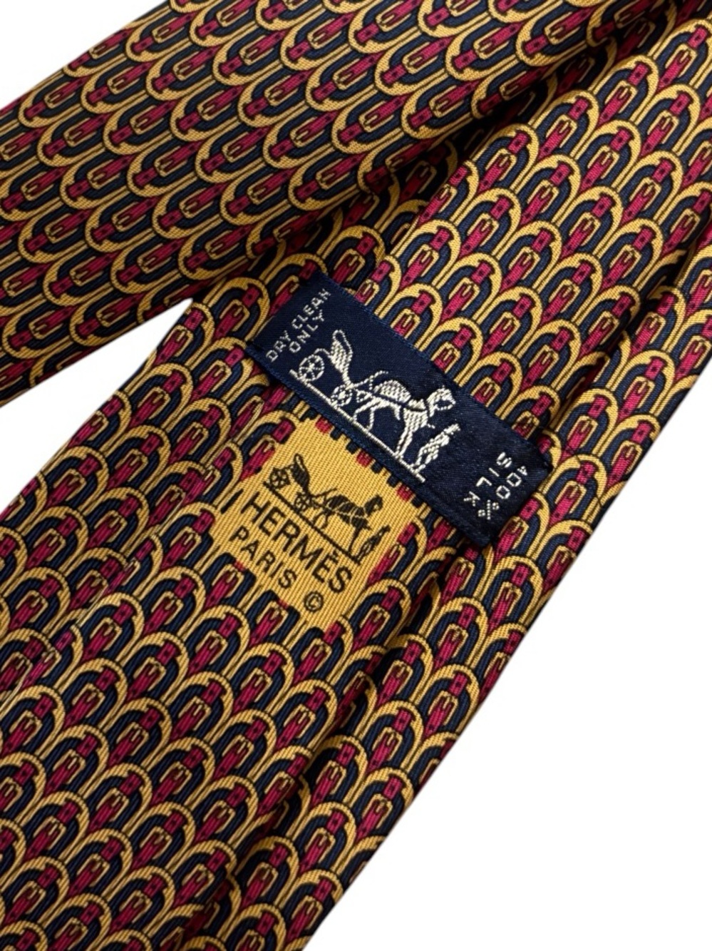 HERMÈS silk tie